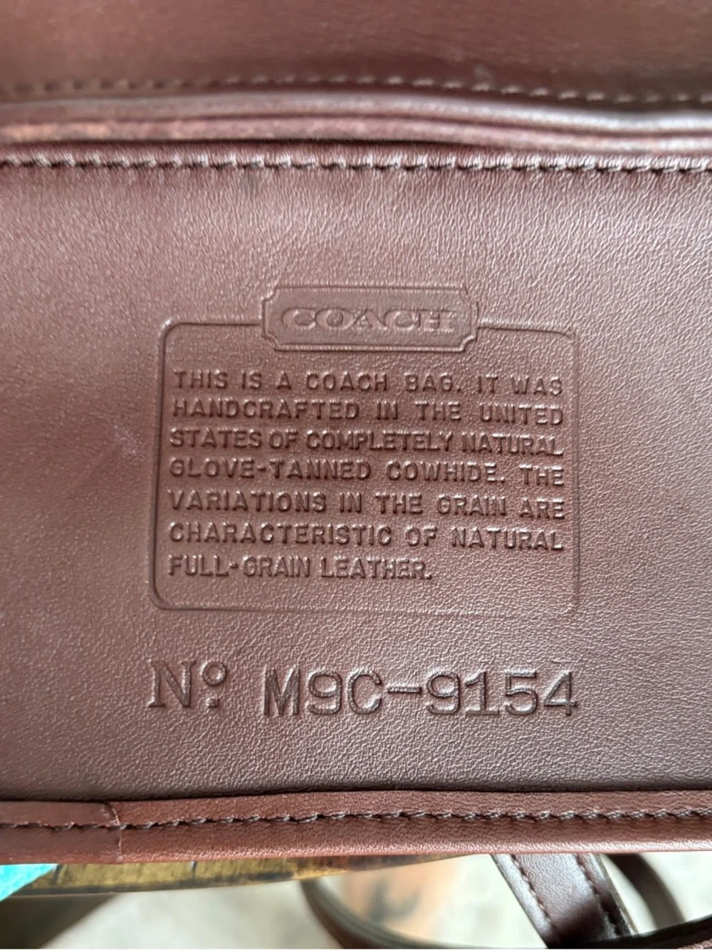 🇺🇸 Vintage Coach Legacy Demi in Mahogany crossbody year 1999 #9154 USA MADE - Picture 6 of 11